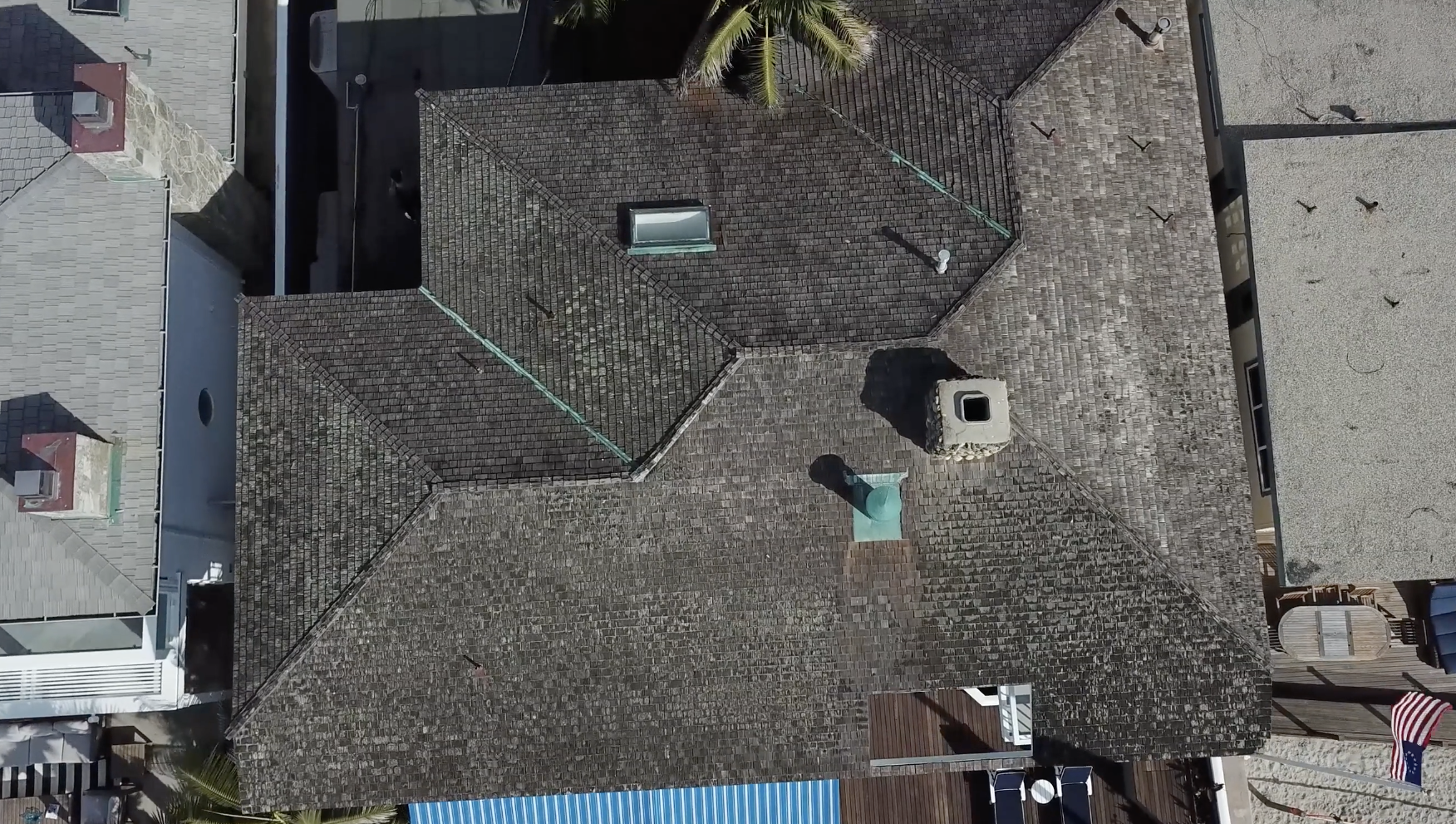 Encinitas, CA home that has salt air corrosion. Ideal roof replacement.